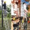 Collage of images showing a telescopic ladder in various use cases and folded. Anteprima dell’immagine prodotto