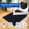 Gentle North Hochwertige Fußmatte blau-schwarz 90x150 groß Produktbild-Vorschau 2