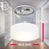 Deckenleuchte Stoff weiß Textilschirm E27 Deckenlampe Produktbild-Vorschau 5