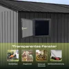 HOMAVO Gerätehaus Metall mit Pultdach, Gartenhaus Metall Produktbild-Vorschau 4