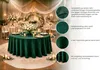 Ronde fluweel tafelkleed in donkergroen, diameter 320 cm – Productafbeelding-voorbeeld 5
