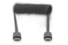 DIGITUS Ladekabel USB-C->USB-C Spiralkabel        1m Náhled obrázku produktu 2