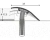 SKANDOR Anpassungsprofil Aluminium Edelstahloptik mattiert Produktbild-Vorschau 3