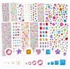 4234 Glitzersteine selbstklebend, 13 Blatt, mehrfarbig Anteprima dell’immagine prodotto
