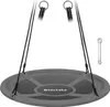 A product image of a round swing seat with ropes and hanging rings, along with a small wrench tool. Anteprima dell’immagine prodotto