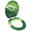 vidaXL Siège de toilette Couvercle Soft-Close MDF vert Voir les images du produit 9