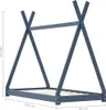 vidaXL Dětská postel Grey Solid Pine 80 x 160 cm Náhled obrázku produktu 6