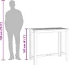 vidaXL Záhradný barový stôl 120x60x105 cm z masívneho dreva Náhľad obrázku produktu 7