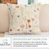 Selfitex 2er Set Bunte Couchkissen 50x50 cm, Sofakissen mit Produktbild-Vorschau 2