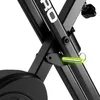 A close-up view of the frame and a locking pin on a black exercise bike. Anteprima dell’immagine prodotto