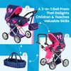 Puppenwagen 3-in-1 – Gondel und Buggy mit Tasche und Produktbild-Vorschau 2
