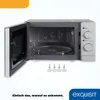 Exquisit Mikrowelle WP 700 J17-3 si | Unterbau | 700 Watt | Produktbild-Vorschau 5