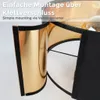 Plafondlamp, zwart, met gouden stoffen kap, E27 fitting, 30 Productafbeelding-voorbeeld 3