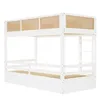 Letto a castello Flieks in rattan 90x200cm con 3 cassetti, Anteprima dell’immagine prodotto 10