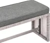 BELIANI Gartenmöbel Set Grau Rattan Sicherheitsglas Textil Produktbild-Vorschau 9