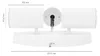 Ledvion Spot LED Plafond Blanc 3 spot Carre douille GU10 Voir les images du produit 8