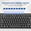 PC Tastatur USB, Business Slim Tastatur mit Kabel für Produktbild-Vorschau 5
