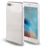 A clear, studio shot of a transparent phone case on a white background, with a smartphone partially visible inside. Produktbild-Vorschau