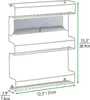 mDesign Gewürzregal Küchenregal Organizer selbstklebend Produktbild-Vorschau 2