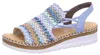 Rieker Damen Sandalette Blau/Bunt Voir les images du produit 59
