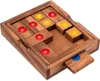 A wooden puzzle with colored balls in a tray. Produktbild-Vorschau