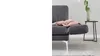 KAWOLA Sofa HURRICANE 2-Sitzer Leder dunkelgrau Produktbild-Vorschau 4