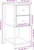 vidaXL Nachttisch Sonoma-Eiche 32x42x70 cm Holzwerkstoff Produktbild-Vorschau 8
