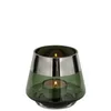 Fink Teelichthalter Jona dunkelgrün Glas Höhe 9 cm Produktbild-Vorschau 1