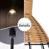 Rattan Pendelleuchte Wohnzimmer Tischleuchte Boho Käfig Produktbild-Vorschau 4