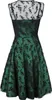 Voodoo Vixen Mittellanges Kleid Damen Emerald grün XL Produktbild-Vorschau 2