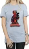 Deadpool - "Hey You" T-Shirt für Damen BI941 (M) (Grau) Produktbild-Vorschau 3