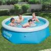 Bestway Swimmingpool Aufblasbar Rund Fast Set 244x66 cm Produktbild-Vorschau 1