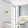Glasuhr Wanduhr Küchenuhr Echt-Glas 30fi cm Limette grün Produktbild-Vorschau 5