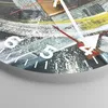 Wanduhr - Rund - Glasuhr - Abstraktion Graffiti Bunt - Produktbild-Vorschau 5