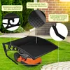 Izrielar Schwarze Rasenmäher Garage aus robuster PC-Platte Produktbild-Vorschau 6