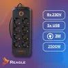 Reagle 3M Multipresa Con Protezione Da Sovratensione, 8 Anteprima dell’immagine prodotto 3