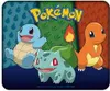Three popular Pokemon characters, Squirtle, Bulbasaur, and Charmander, are depicted in a colorful, stylized background. Produktbild-Vorschau