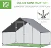 Hühnerstall aus Stahl mit Deckel - 4-6 Hühner, 300x200x200 Produktbild-Vorschau 6