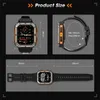 Diagrams showing the dimensions of a smartwatch. Produktbild-Vorschau