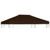 vidaXL Toit de pavillon 310 g / m² 3x4 m Brun Voir les images du produit 6