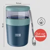 LEBENLANG Müsli To Go Becher mit Löffel - 650ml – Mint, Produktbild-Vorschau 5