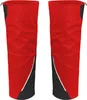 A pair of red and black leg extensions for work shorts. Produktbild-Vorschau