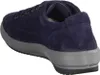 A side view of a navy blue suede sneaker with a gray sole. Produktbild-Vorschau