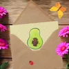Mr. & Mrs. Panda Grußkarte Avocado Kern - Gelb Pastell - Produktbild-Vorschau 3