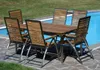 ALEOS. Gartengarnitur Edelstahl Teak Set: Tisch 160x90 cm + Produktbild-Vorschau 9