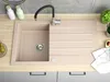 Granitspüle - Spülbecken - Küchenspüle - 86 x 50 cm - Beige Produktbild-Vorschau 4