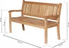 Teak Gartenbank Beaufort 150x50x92 cm, 3-Sitzer Bank, Produktbild-Vorschau 11