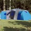 vidaXL Kuppel-Familienzelt 12 Personen Blau Wasserdicht Produktbild-Vorschau 2