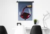 MuchoWow® Wandteppich Wandbehang Rotwein wird in ein Glas Produktbild-Vorschau 4