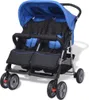 The Living Store Zwillingskinderwagen Stahl Blau und Produktbild-Vorschau 1